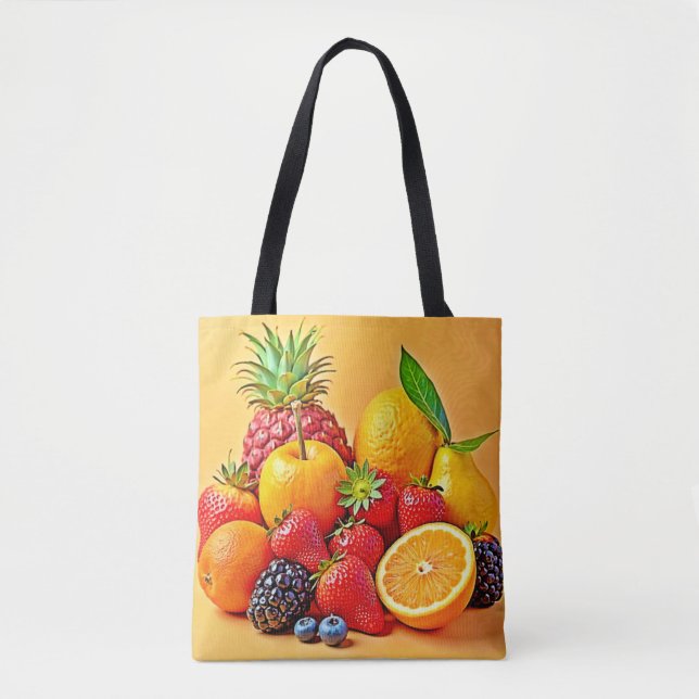 Frische Fülle: Lebendiges Frucht Erntes Design  (Vorderseite)