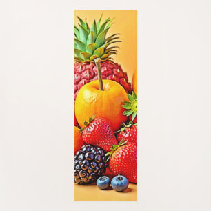 Frische Fülle: Lebendiges Frucht Erntes Design Yogamatte