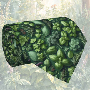 Frische Gartenkräuter Foodie-Küchenkrawatte Krawatte