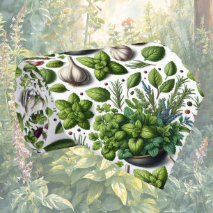 Frische Gartenkräuter Foodie-Küchenkrawatte Krawatte