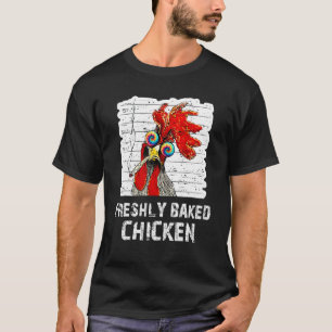 Frische gebackene Hähnchen Schwarz-Weiß 1 T-Shirt