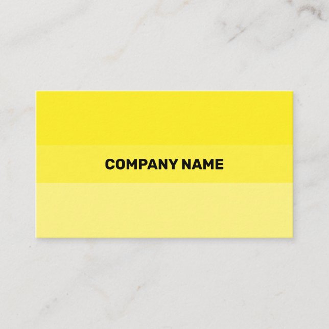 Frische gelbe zeitgenössische Transparenz Visitenkarte (Vorderseite)