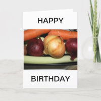 Frische Gemüse - GLÜCKLICHER BIRTHTAGSKARTE