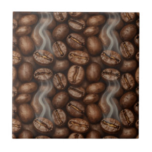 Frische geröstete Kaffeebohnen-Dampf-Aroma Fliese