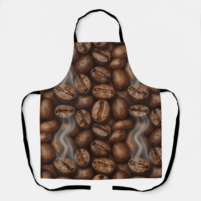 Frische geröstete Kaffeebohnen-Dampf-Aroma Schürze (Vorderseite)