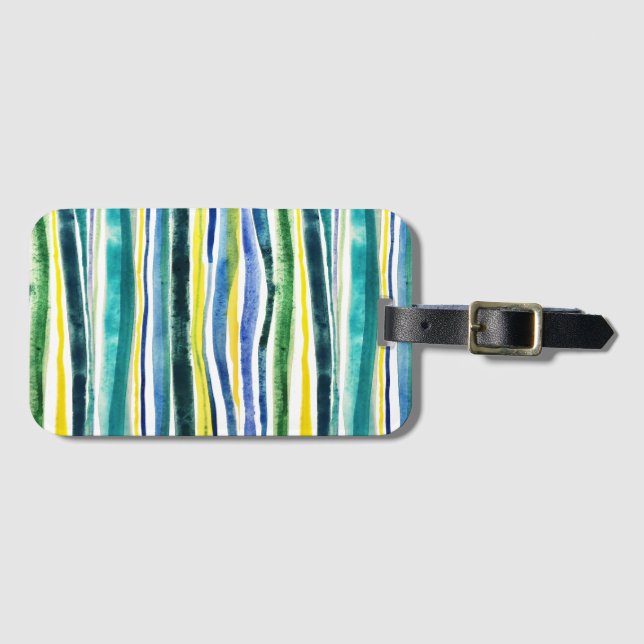 Frische gestrichene Streifen Gepäckanhänger (Vorderseite (Horizontal))