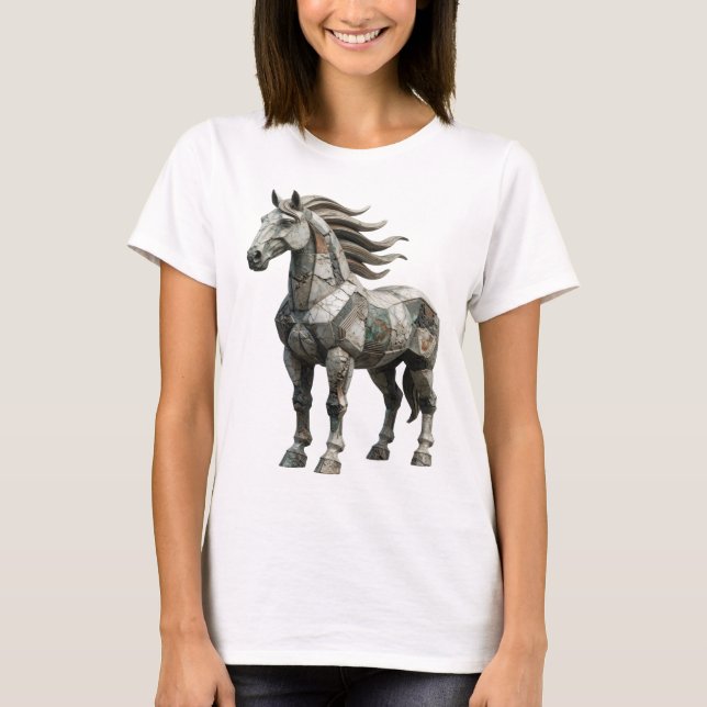 Frische graue ABSTRACTE KUNST Abstrakte Gestaltung T-Shirt (Vorderseite)