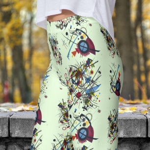Frische grüne Abstrakte Muster Leggings