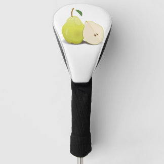 Frische grüne geschälte Birne Golf Headcover