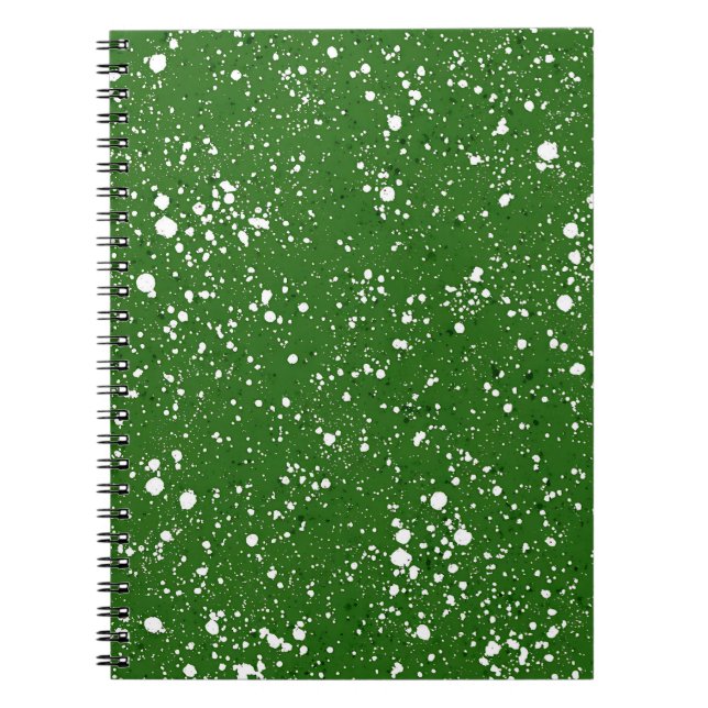 Frische grüne Marmornotebook Notizblock (Vorderseite)