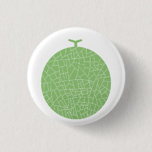 Frische grüne Muskatmelonen-Geschenke Button