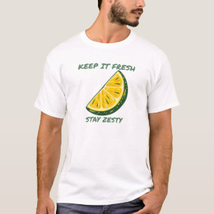 Frische halten Zitrusfrucht Zitrone Bleib scharf L T-Shirt