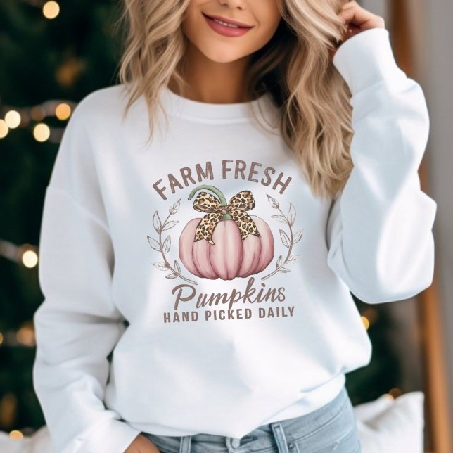 Frische Hand gepickte Pumpkins Herbst Herbst Sweatshirt (Von Creator hochgeladen)