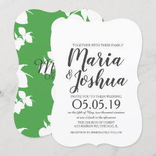 Frische Helle Grüne Zitrone Silo Muster Hochzeit Einladung