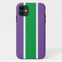 Frische, hellgrüne Lila Streifen Case-Mate iPhone Hülle