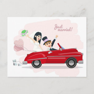 Frische Hochzeit Ankündigungspostkarte