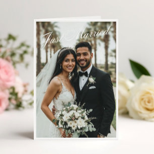 Frische Hochzeit Gefaltete Hochzeitsankündigungska Einladung