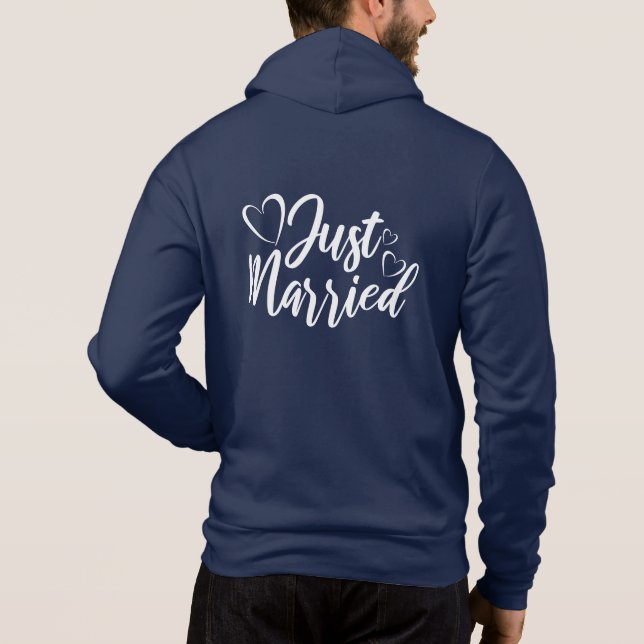 Frische Hochzeit Kapuzenpullover Hoodie (Rückseite)