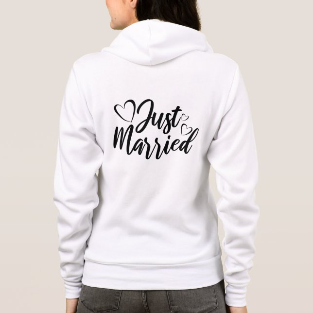 Frische Hochzeit Kapuzenpullover Hoodie (Rückseite)