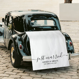 Frische Hochzeit Schrift Stoff Auto Banner Hochzei Wandteppich