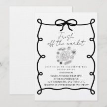 Frische Hochzeitsdusche mit Blumenmotiv