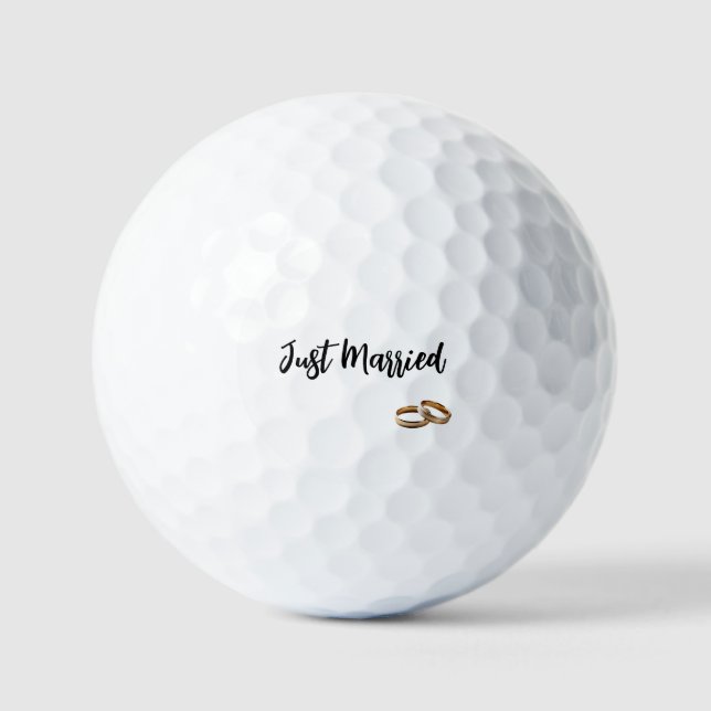 Frische Hochzeitsringe Golfball (Vorderseite)