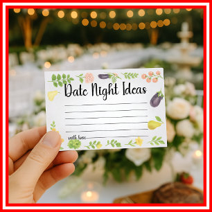 Frische Ideen für einen Date-Abend nach der Hochze Begleitkarte