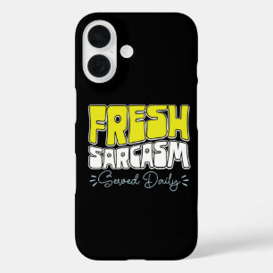 Frische Ironie täglich serviert Lustiger sarkastis iPhone 16 Hülle