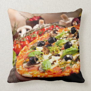 Frische italienische Pizza Kissen