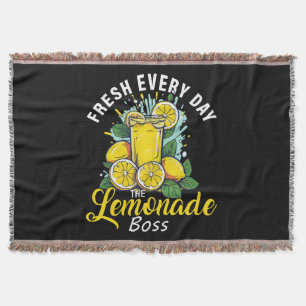 Frische jeden Tag The Lemonade Boss Decke