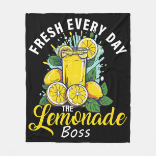 Frische jeden Tag The Lemonade Boss Fleecedecke
