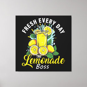 Frische jeden Tag The Lemonade Boss Leinwanddruck