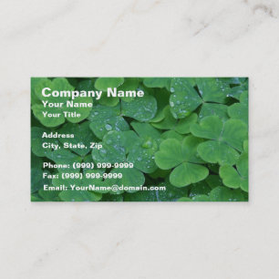 Frische Klee-Grün-Blätter Visitenkarte