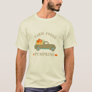 Frische Kürbis Wasserfarbenfall Herbst T-Shirt
