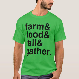 Frische Lebensmittel und Herbstversammlung Junge T-Shirt