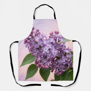 Frische lila Fliederblüten Frühlingsfloristik  Schürze
