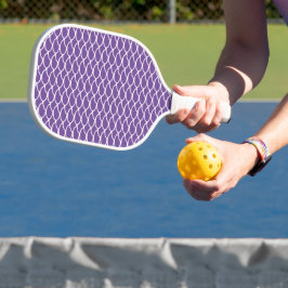 Frische Lila, weiße, geteerte Bruchwellen Pickleball Schläger