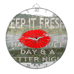Frische Lippen, aufmunternde Vibes: 'Behalte es fr Dartscheibe