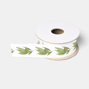 FRISCHE LORBEERBLÄTTER 3,8 cm breites Grosgrainban Ripsband
