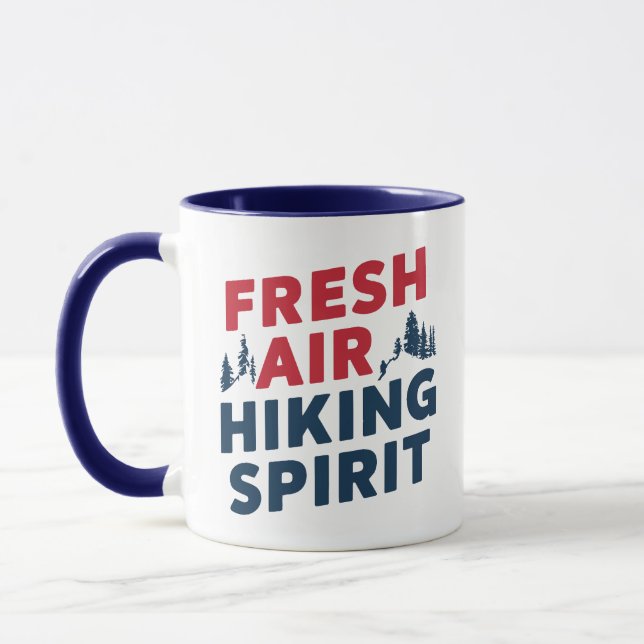 Frische Luft Wandern Geist Tasse (Links)