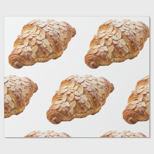 Frische Mandel-Croissant-Französische Gebäck Geschenkpapier