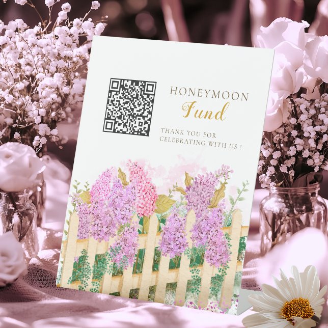 Frische Markthonigmond Fonds Schild, QR-Code Braut Sockelschild (Von Creator hochgeladen)