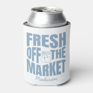 Frische Marktlaune - Whimsical Blue Brautparty Dosenkühler