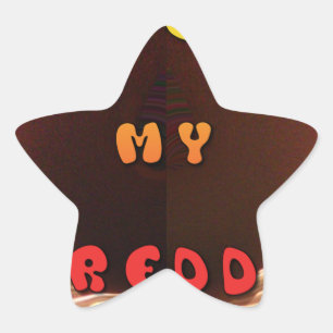 Frische mein freddy Fire Burning Hakuna Matata im Stern-Aufkleber