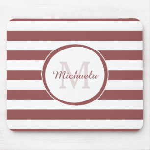 Frische Mit Monogramm Bezeichnung Chunky Soft Red Mousepad