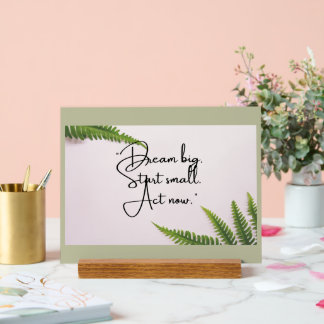 Frische Motivation Acrylschild