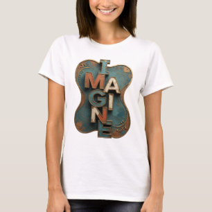 Frische Orange IMAGINE Künstlerisches Motiv T-Shirt