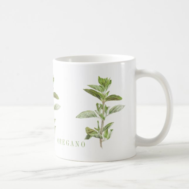 FRISCHE OREGANO Weiße Tasse (Rechts)