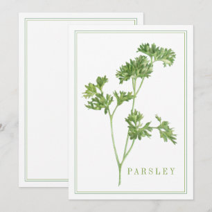 FRISCHE PARSLEY-12x18-Flachkarte Karte