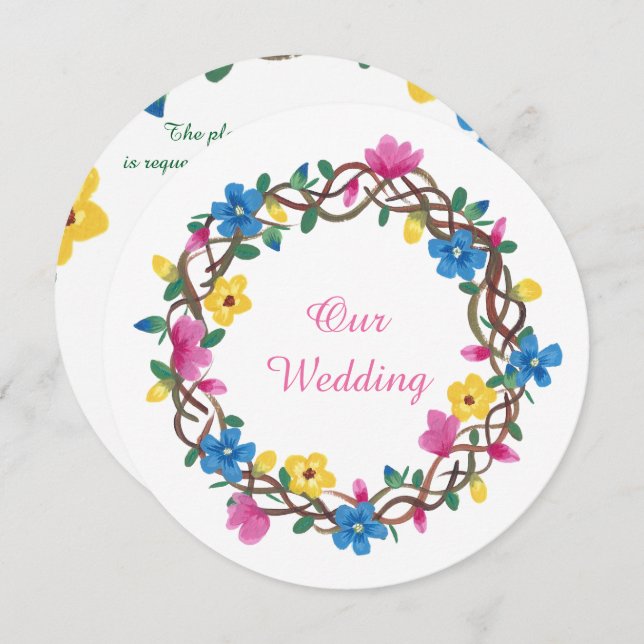 Frische Pasta machen Einladung (Vorne/Hinten)